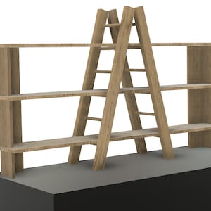 Tabletop Ladder Shelves Woodworking Plan - Easy DIY Vendor Display Shelves - Craft Show Display for your Booth - Easy Setup and Teardown