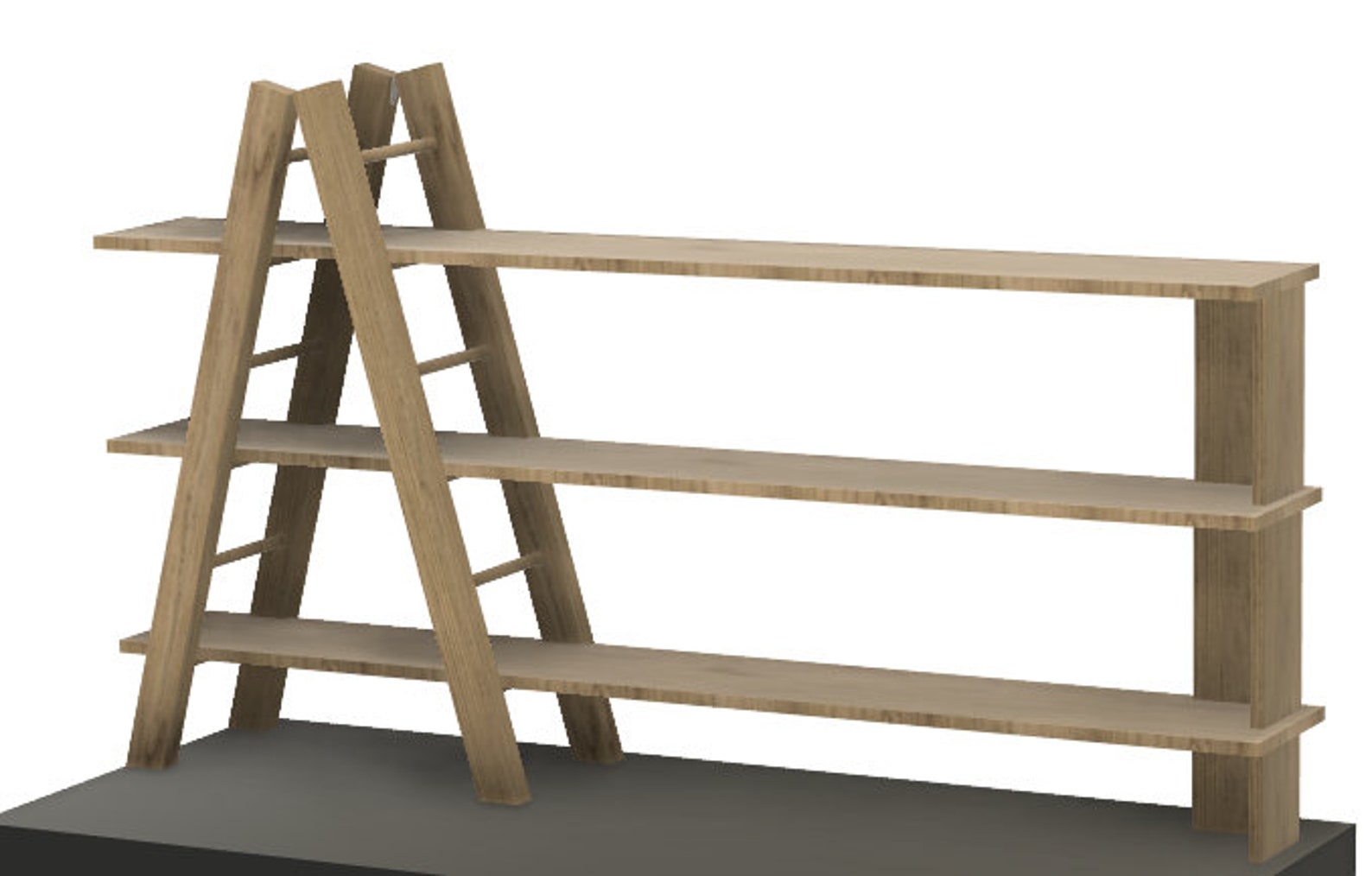 Ladder Booth Design Tabletop Ladder Shelves Woodworking Plan - Easy DIY Vendor Display ...