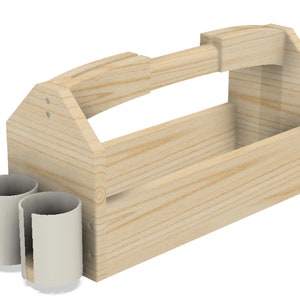 DIY Griddle Tote Woodworking Plan - Organize Your Blackstone & Camp Chef Griddle Tools - Great gift for the outdoor chef and Grill Master