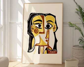 Picasso Tete De Femme Print, Abstract Wall Art, Contemporary Print, Minimalist Print, Famous Artist Work, Cubism, Art Home Decor