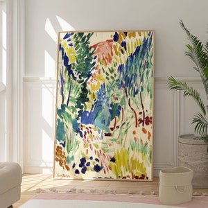 Henri Matisse Landscape At Collioure Print, Colourful Poster, Living Room Wall Art, Modern, Minimalist, Boho, Gift For Art Lover, 20 Century