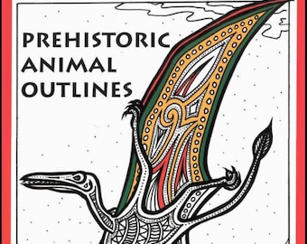 Prehistoric Animal Outlines- an educational colouring adventure