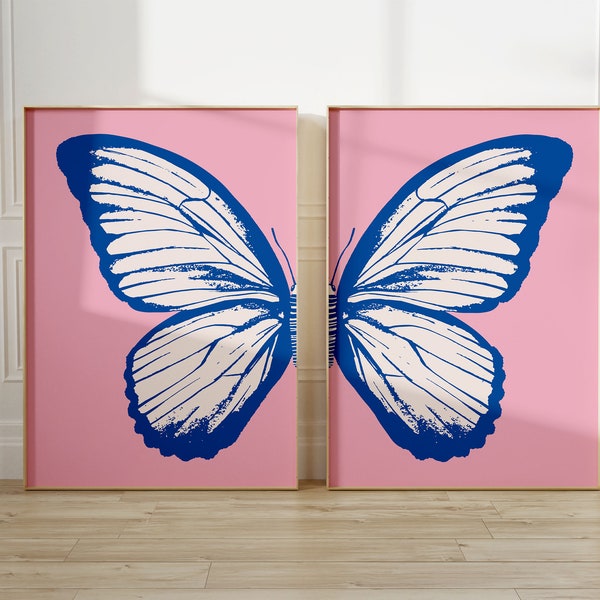 Split Butterfly Art Etsy