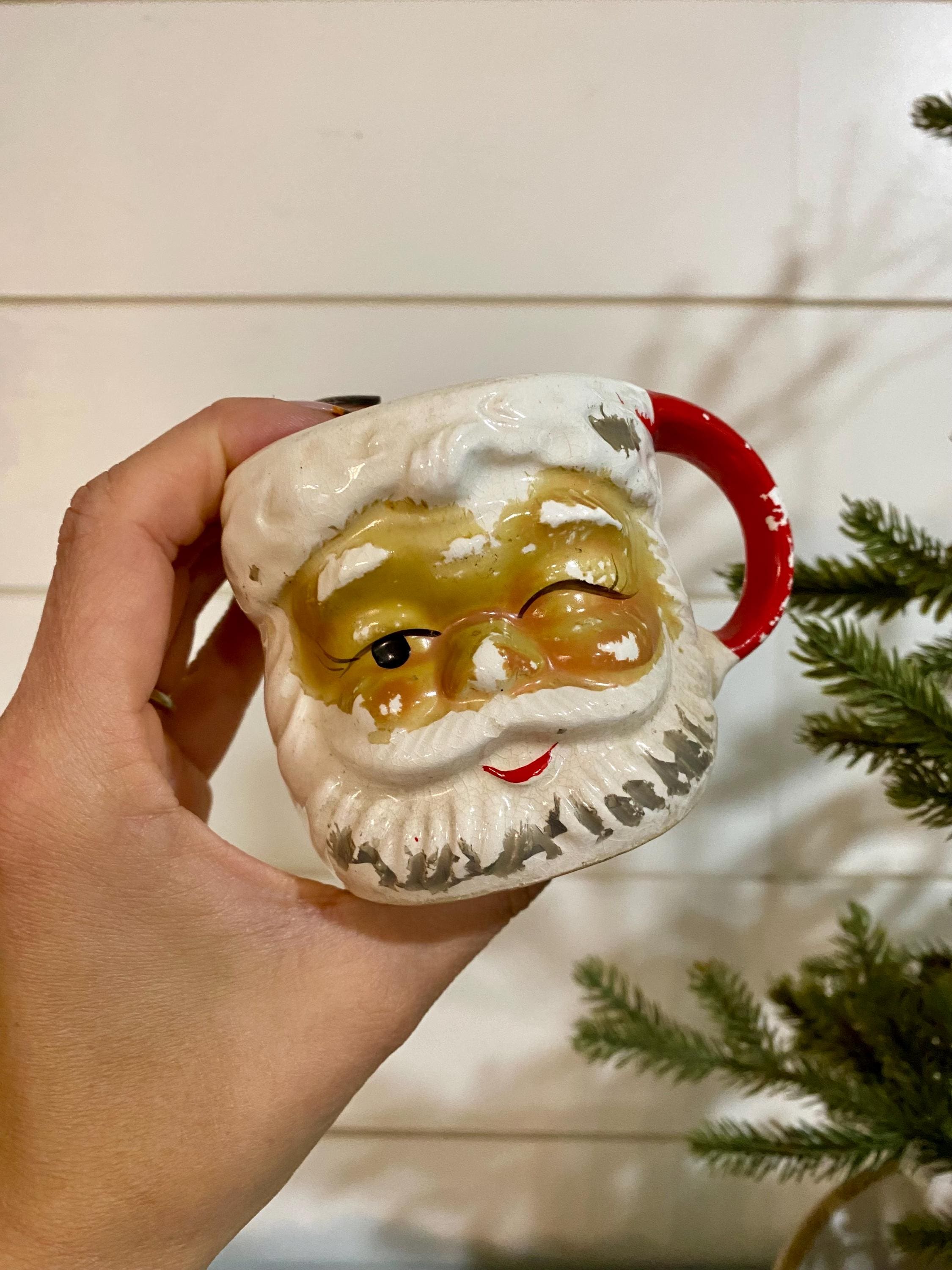 Antique Santa 1950 - Etsy