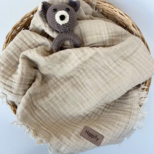 Couverture en mousseline bébé douche cadeau nouveau-né cadeau bambin couverture mousseline Swaddle couverture coton bébé couverture bébé fille couverture bébé garçon couverture