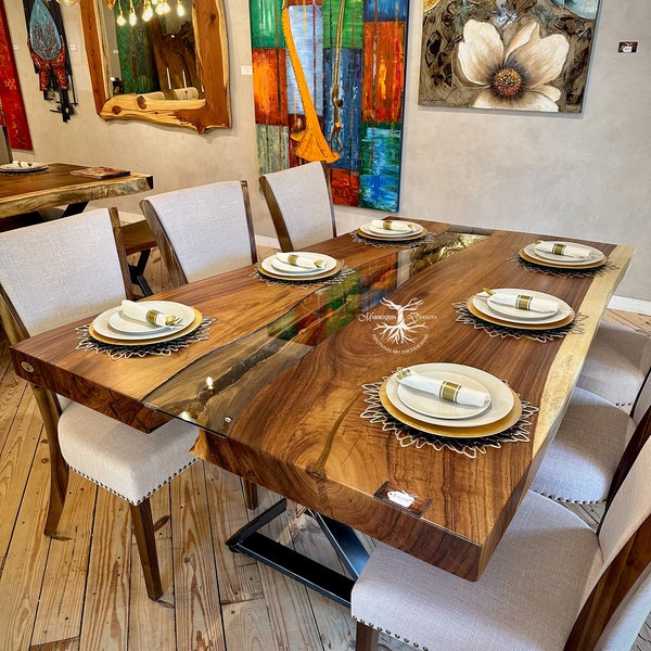 Live Edge Dining Table for 6 - Etsy