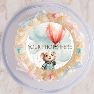 Custom Edible Image Cake Topper | 4, 5, 6, 7 inches diameter