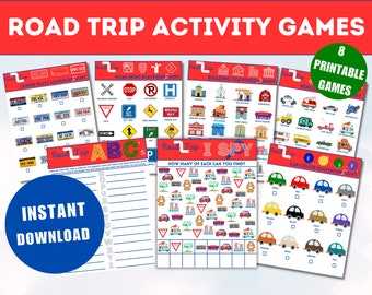1. Road Trip games, Summer activity, Road trip search games, Family road trip games printable, Kids travel games, vacation games