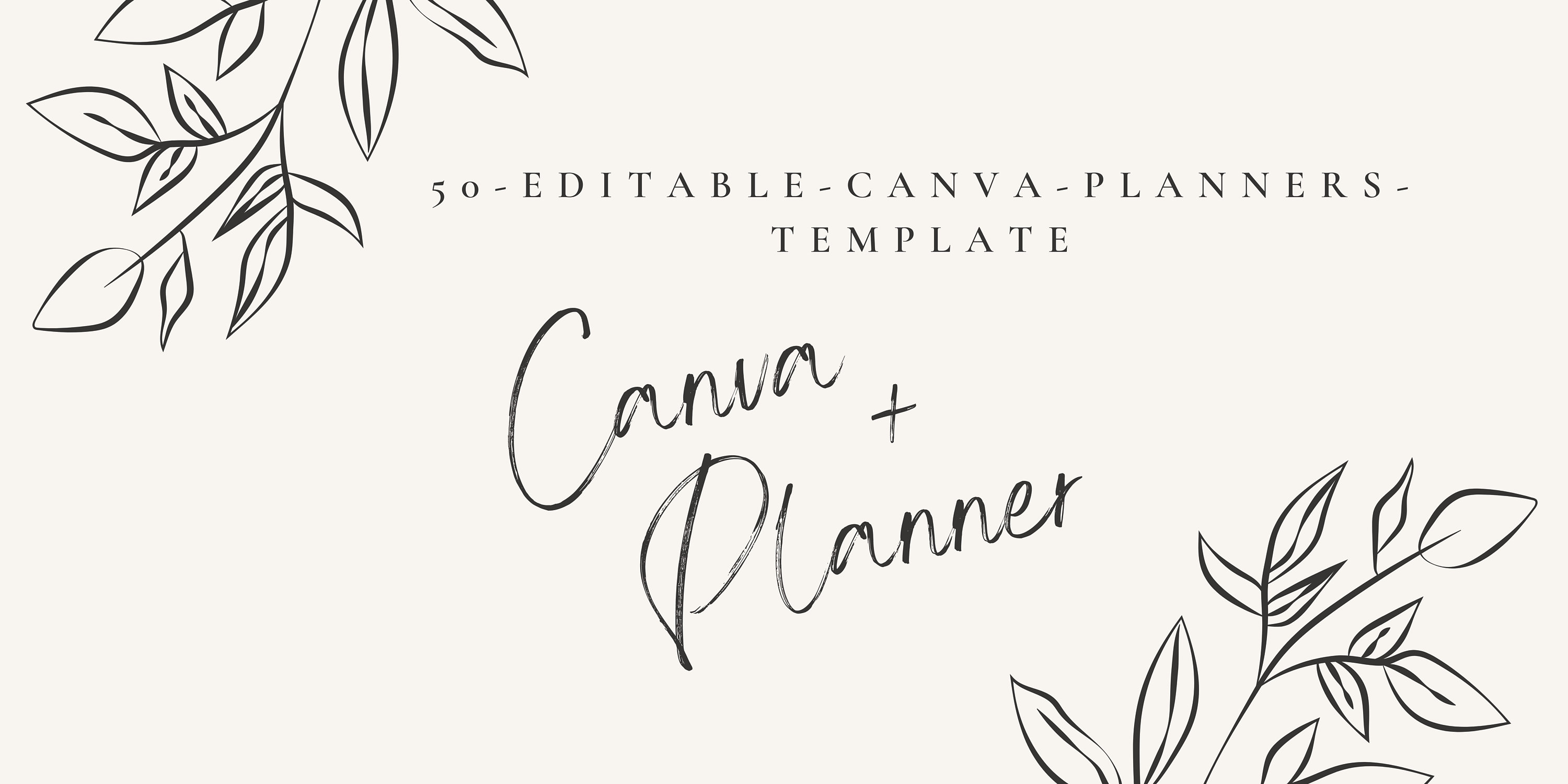 50 Editable Canva Planners Template Download - Etsy