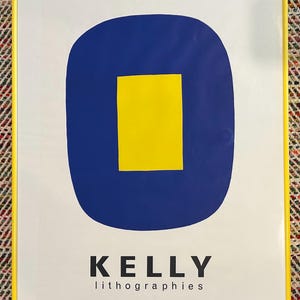 Vintage original Ellsworth Kelly lithograph poster