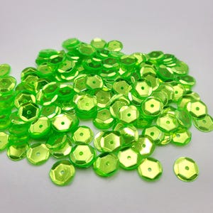 Lantejoulas 8 mm Lime Ice