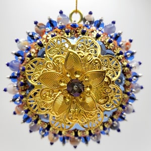 Handmade Sequin & Bead Christmas Ornament