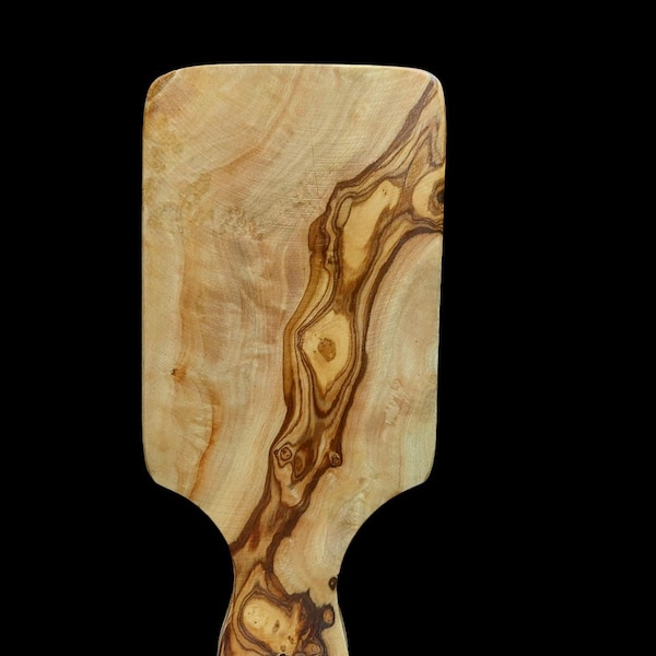 Planche à découper avec poignée en bois d'olivier fait main,Olive Wood Cutting Board hand made 24.5/11 cm