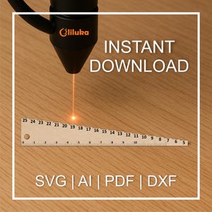 Medidor de profundidad con enfoque láser: Archivos cortados por láser CNC (descarga digital)