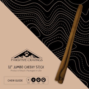 12″ Jumbo Cheeky Stick Dog Treat
