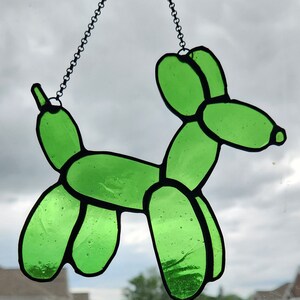 Balloon Dog - Stained Glass Suncatcher