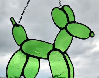 Balloon Dog - Stained Glass Suncatcher