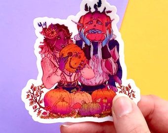 Fey Autumn Festival || Pumpkin, Halloween & DnD Inspired Sticker