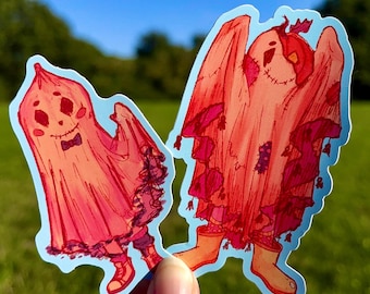 Spooky Ghost Kids || Halloween-Sticker Pack