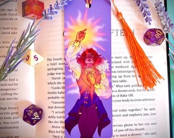 Sun Elf Fantasy Bookmark with Tassel || DnD-Wild Magic
