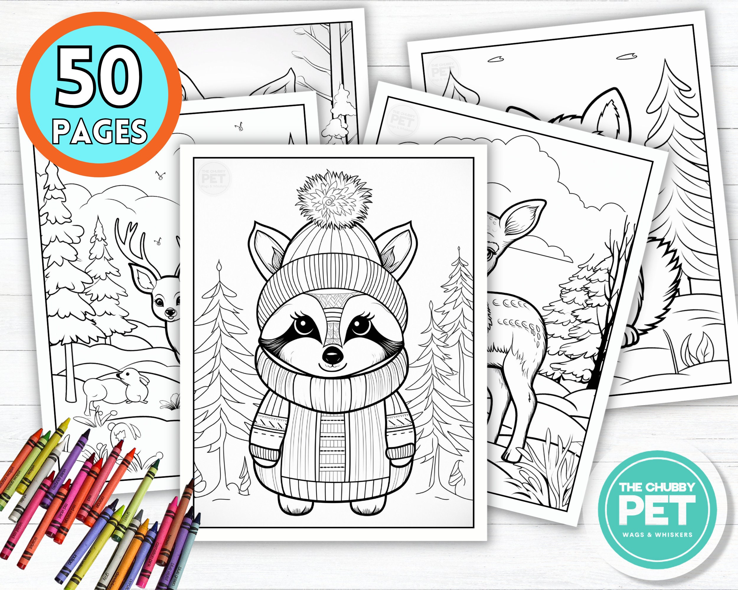 Winter Animals Coloring Pages Printable 50 Unique Sheets Kids Winter Animals Coloring Pages Printable 50 Unique Sheets Kids