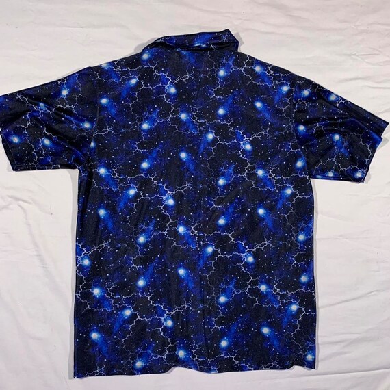 90s lightning pattern button up shirt size L - image 2