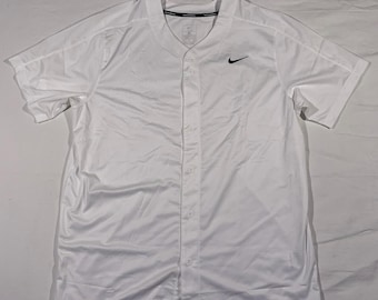 white nike oversized baseball shirt size xl