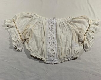 fairycore white cropped top size m/l