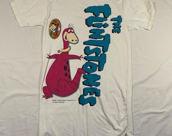 vintage 1990s flinstones dino shirt size large