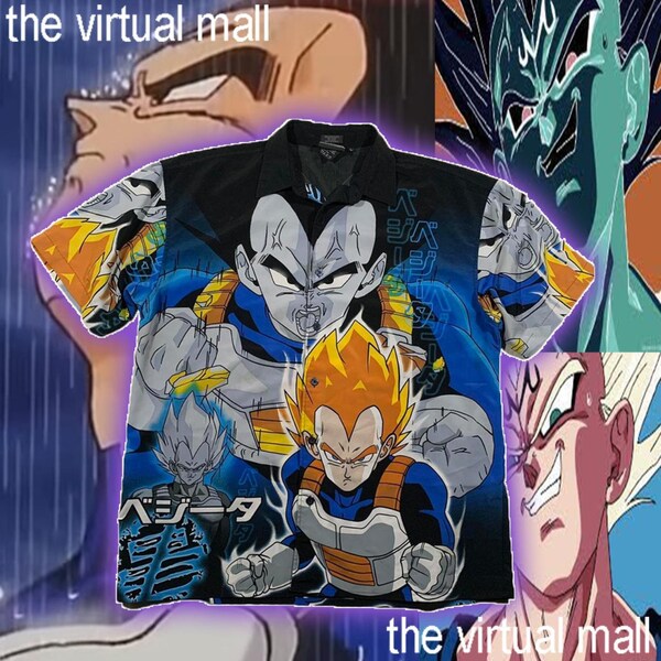 T-shirt Vintage COSPA Dragon Ball Z - Shenron Sur Fond Crème - Taille M (occasion Excellent état)