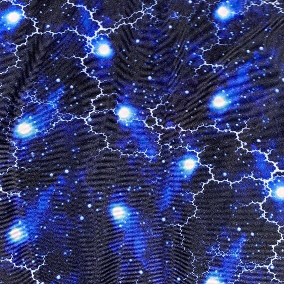 90s lightning pattern button up shirt size L - image 3