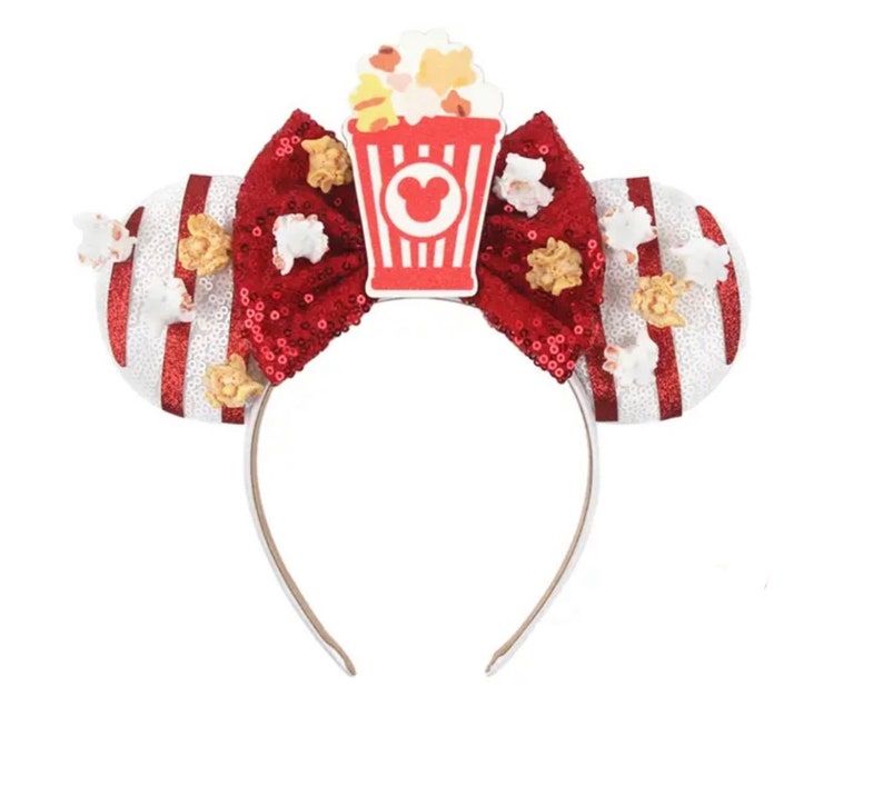 Popcorn Snack Minnie Mouse Ears Etsy