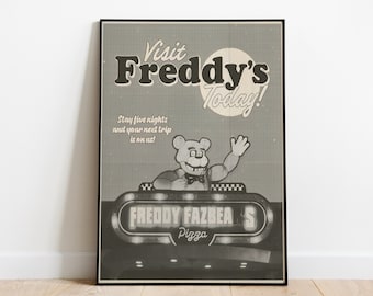 Five Nights At Freddy&#39;s (2023) Movie Poster Digital Download Horror Prints Art Home Frame Decoration Wall Art Freddy Fazbear&#39;s Pizza
