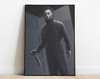 Michael Myers Gemälde Halloween Poster Horrorfilm Digitaler Download Horror Wanddrucke Kunst Dekor 1978 Halloween tötet John Carpenter