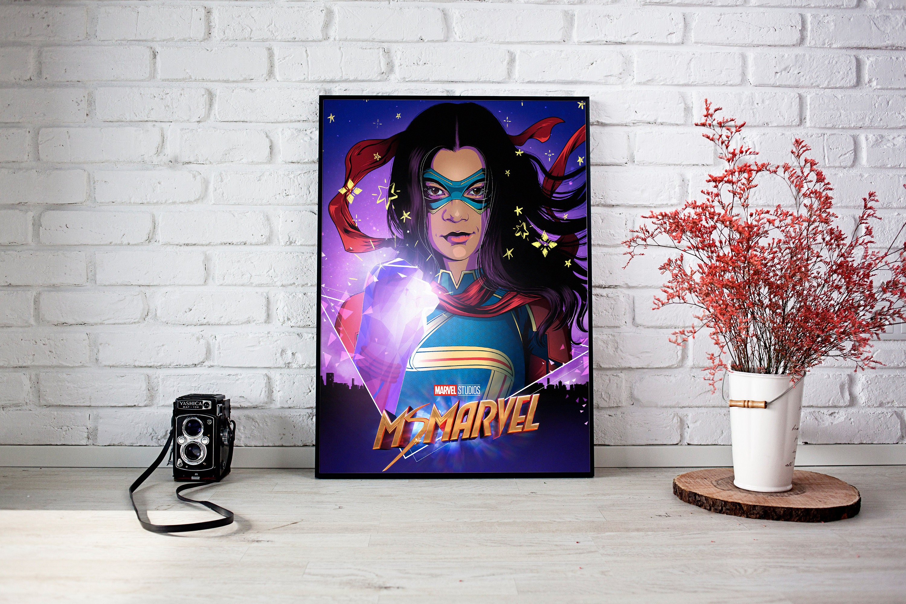 Ms Marvel 2022 Poster Tv Series Digital Download Avengers Mcu Home ...
