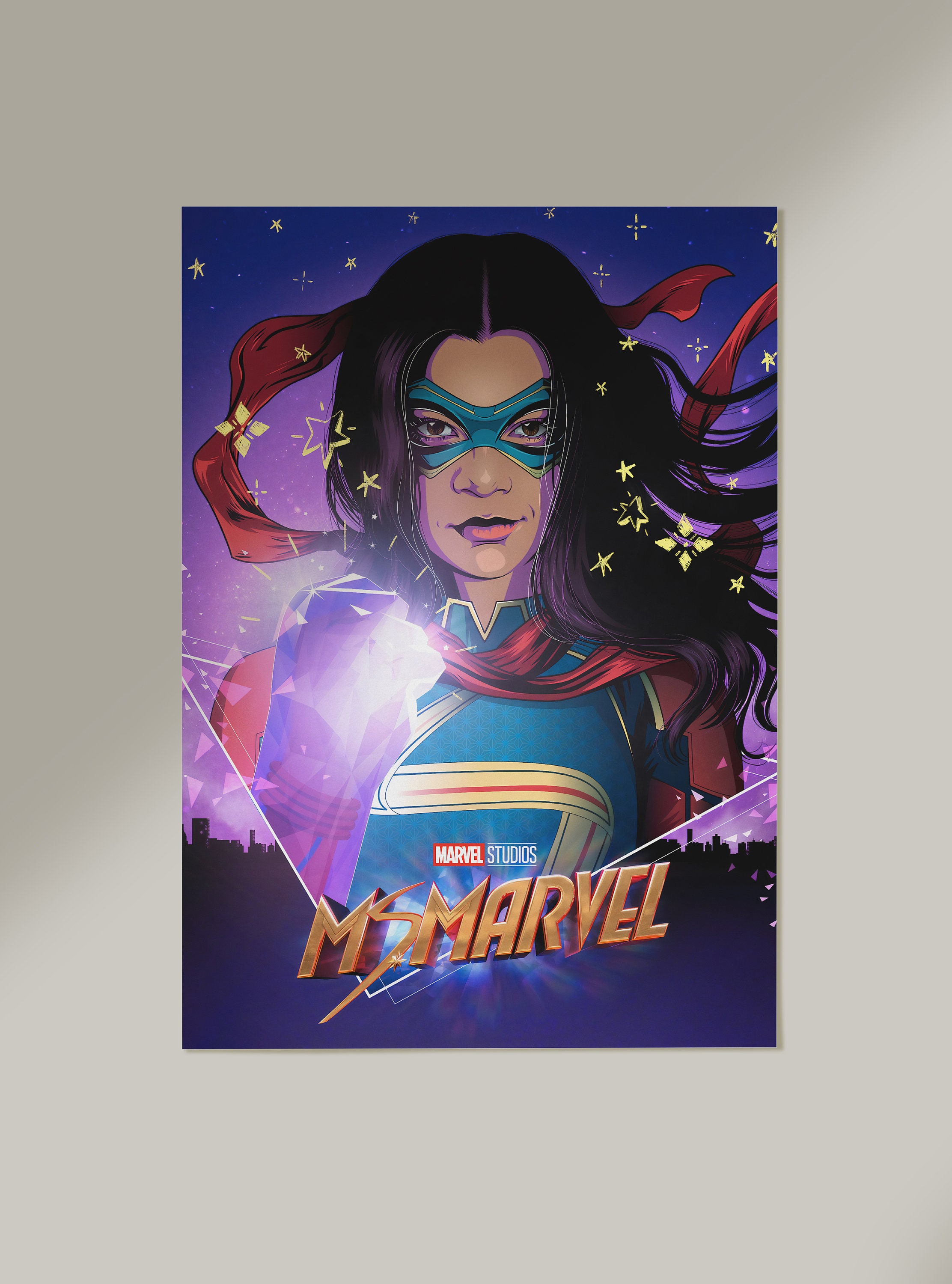 Ms Marvel 2022 Poster Tv Series Digital Download Avengers Mcu Home ...