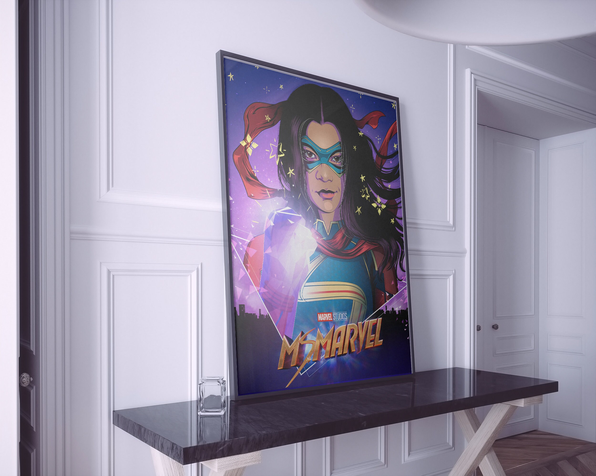 Ms Marvel 2022 Poster Tv Series Digital Download Avengers Mcu Home ...