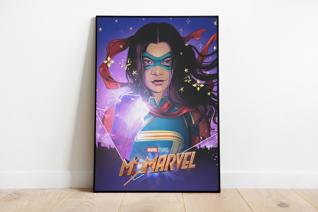 Ms Marvel 2022 Poster Tv Series Digital Download Avengers Mcu Home ...