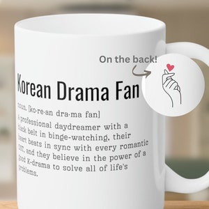 Korean Drama Coffee Mug, Korean Mug, KPop Lover Mug, KDrama Addict Gift, KDrama Mug, Kdrama Cup, Kdrama Gift