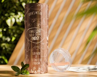Korean Drama Aesthetic Tumbler Cup, Kdrama Tumbler Water Bottle, Kdrama Fan Gift, Kpop Gifts, Kdrama Addict Gift, Kdrama Merch