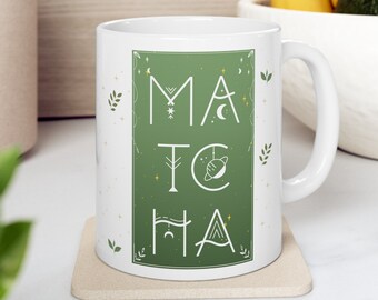 Niebiański magiczny kubek Matcha, filiżanka do herbaty Matcha, szaleństwo Matcha, miłośnik Matcha, proszę o więcej Matcha
