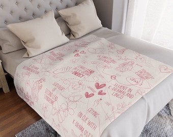 Coperta di peluche con motivo K-drama, coperta per guardare K-drama, regalo per fan di K-drama, stile coreano, estetica coreana, regalo per K-drama, gadget K-drama