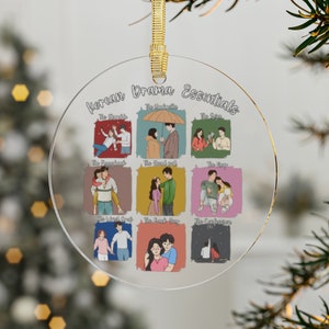 Kdrama Essentials Acrylic Christmas Ornament, Korean Drama Christmas Ornament, Kdrama Gifts, Korean Drama Fan, Kdrama Addict Gifts