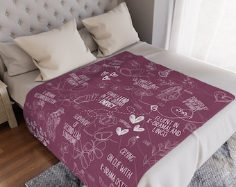 Korean Drama Plush Blanket, K-drama Watching Blanket, K-drama Fan Gift, Korean Style, Korean Aesthetic, Korean Drama Gift, Kdrama Merch
