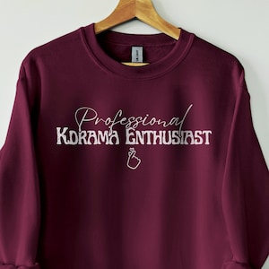 koreanisches Drama-Enthusiast Sweatshirt, Kdrama Sweatshirt, K-Drama Fan Geschenk, koreanische Ästhetik, Kdrama Pullover, koreanischer Stil Shirt