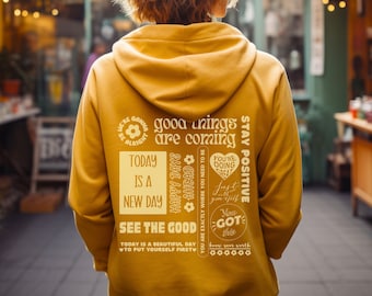 Positive Mindset Aesthetic Hoodie, Quotes Shirt, Trendy Sweatshirt, Positive Hoodie, Aesthetic Sweatshirt, Mental Health Shirt, Affirmations