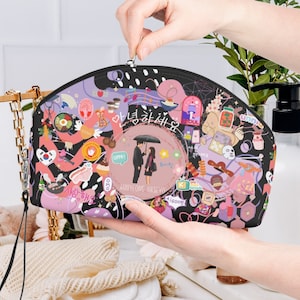 Korean Drama Makeup Bag, Kdrama Bag, Kdrama Skincare Bag, Kdrama Bathroom Bag, Kdrama Night Bag, Kdrama Merch, Kdrama Gifts, Kdrama Addict