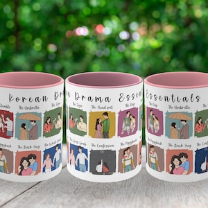 Korean Drama Essentials Mug, K-Drama Coffee Mug, Kdrama Fan Gift, Korean Style, Korean Aesthetic, Korean Drama Gift