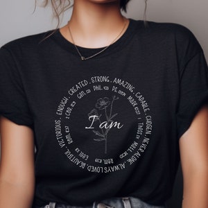 I am Inspiration T-shirt, ik ben genoeg shirt, religieus T-shirt, motiverend shirt, christelijke kleding, shirt positieve citaten, shirt bijbelverzen