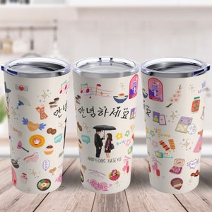 Korean Drama Aesthetic Tumbler, K-drama Tumbler, Kdrama Fan Gift, Korean Drama Tumbler, Kdrama Addict Gift